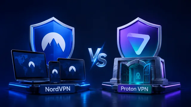 NordVPN and Proton VPN shields and device options compared