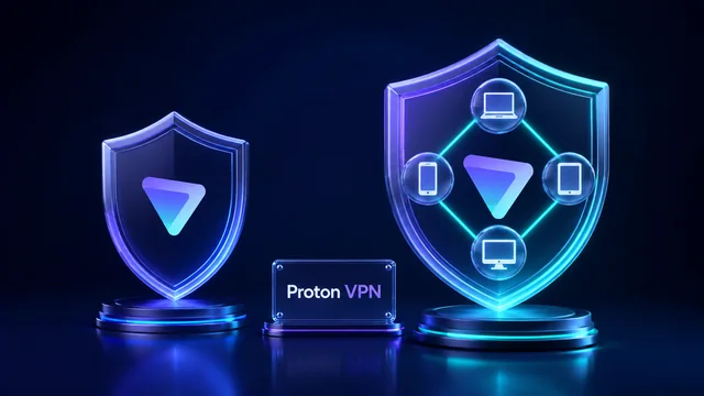 Proton VPN review illustration contrasting free and paid plan needs