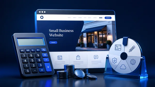 A business website, calculator, coins and renewal calendar