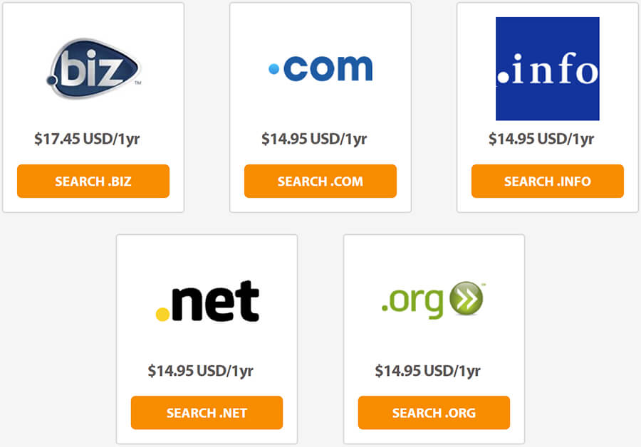 A2 Hosting Domain Names