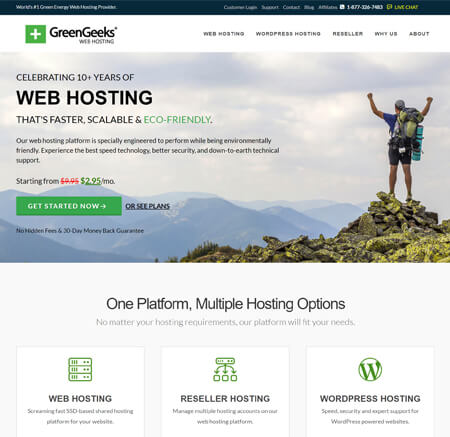 GreenGeeks website