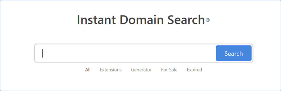 Instant Domain Search