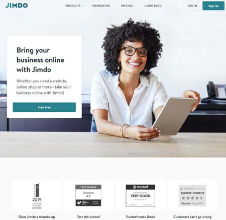 Jimdo.com website