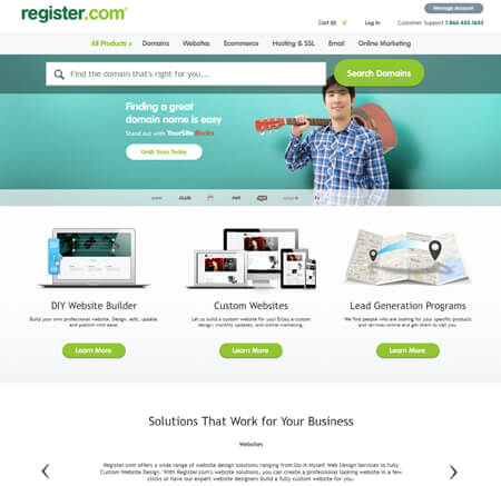 Register.com website