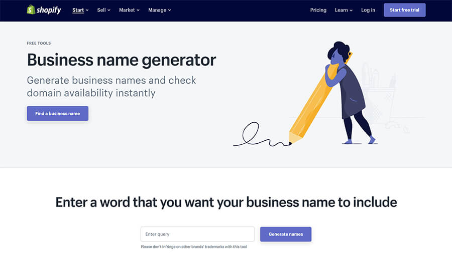 Shopify Business Name Generator