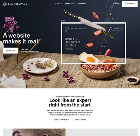 Squarespace.com website